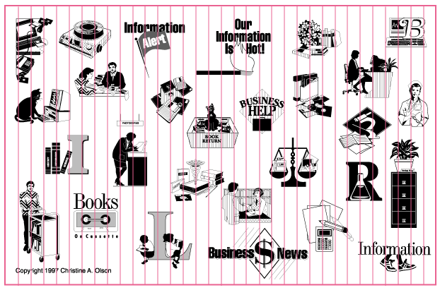 Olson's Library Clip Art Vol. 1 Large sample of images