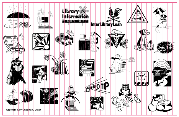 library clip art. Olson#39;s Library Clip Art Vol. 3 Large sample of images